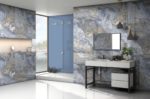 Modern,White,Bathroom,3d,Rendering.,There,Are,White,Glossy,Wall