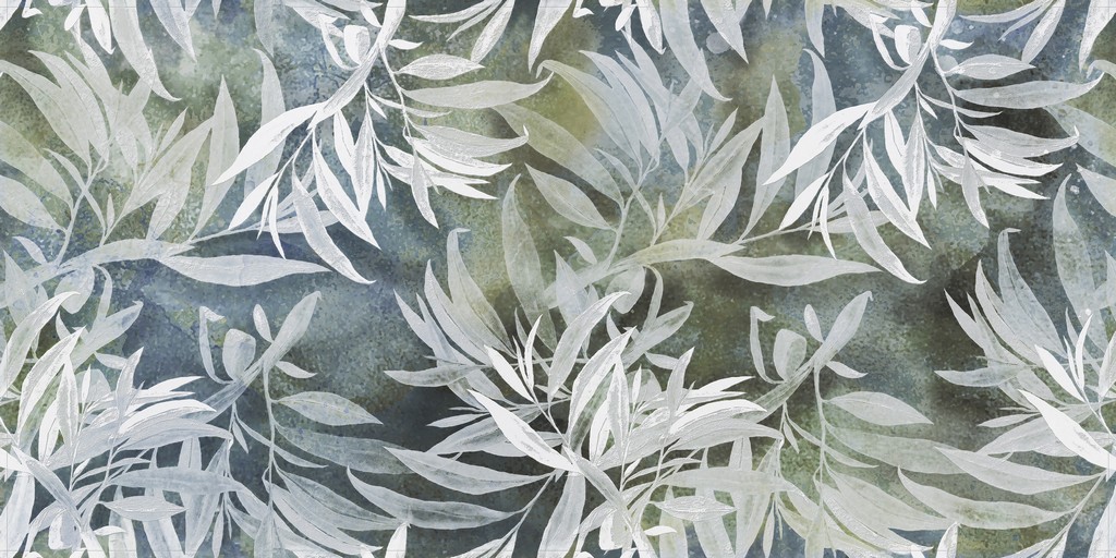 Watercolor,Seamless,Pattern,With,Willow,Leaves.,Beautiful,Art,Print.,Fabric